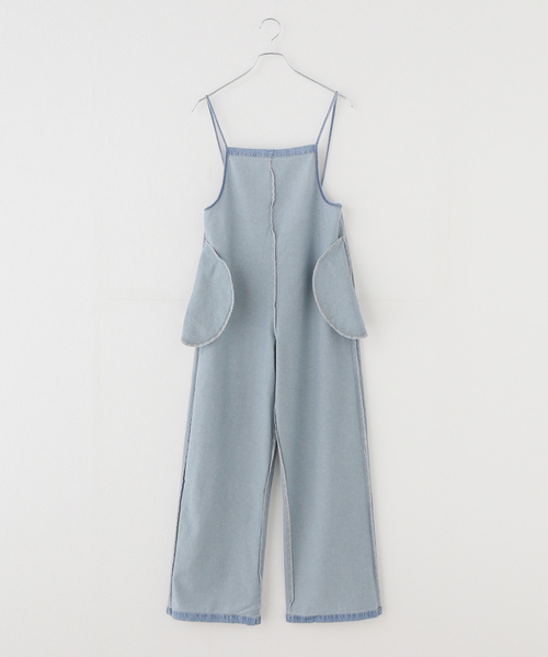 EMILY WEEK(エミリーウィーク)の「【BASERANGE/ベースレンジ】YUMI JUMPSUIT / JUYU-DE-SP26(サロペット/オーバーオール・レディース・ブルー系その他・X-SMALL)」の7枚目の写真