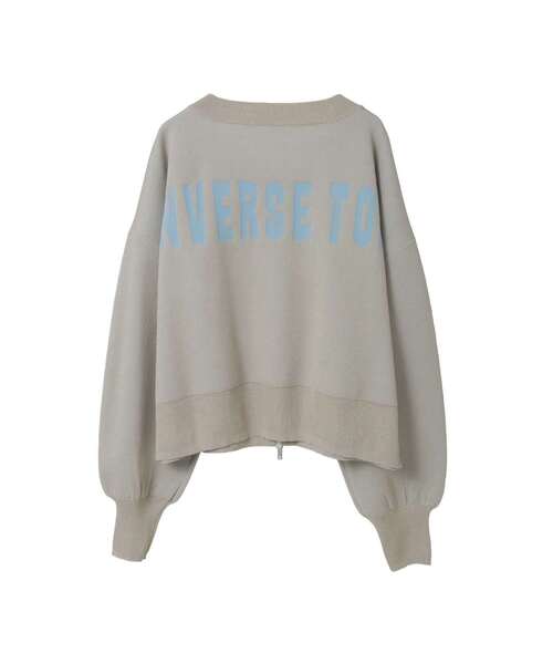 CONVERSE TOKYO(コンバーストウキョウ)の「BACK LOGO SUMMER KNIT ZIP CARDIGAN(カーディガン/ボレロ・レディース・ブラック/ブルー/グレー・FREE)」の17枚目の写真