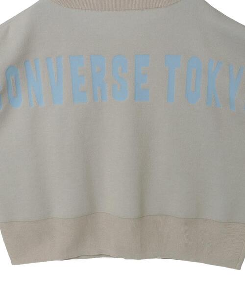 CONVERSE TOKYO(コンバーストウキョウ)の「BACK LOGO SUMMER KNIT ZIP CARDIGAN(カーディガン/ボレロ・レディース・ブラック/ブルー/グレー・FREE)」の22枚目の写真