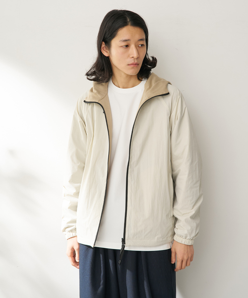 B.C STOCK（ベーセーストック）の「AIR-CORE リバーシブルダンボールパーカー（ブルゾン・メンズ・カーキ/アイボリー/ブルー系その他・MEDIUM/LARGE）」の5枚目の写真