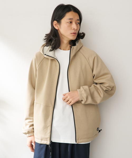 B.C STOCK（ベーセーストック）の「AIR-CORE リバーシブルダンボールパーカー（ブルゾン・メンズ・カーキ/アイボリー/ブルー系その他・MEDIUM/LARGE）」の10枚目の写真