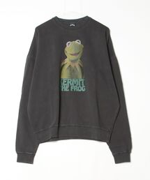 カーミット ピグメントクルースウェット［DMP-MTR02 PIGMENT CREWSWEAT KERMIT］