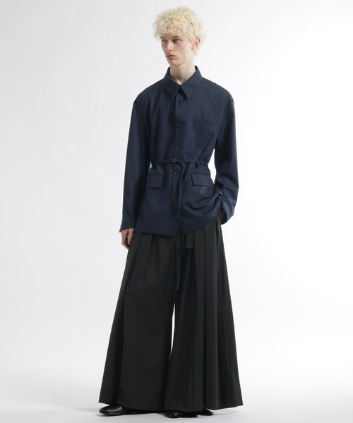 HARE(ハレ)の「ストライプジャケットシャツ(HARE)(シャツ/ブラウス・メンズ・ネイビー/グレー・FREE)」の10枚目の写真