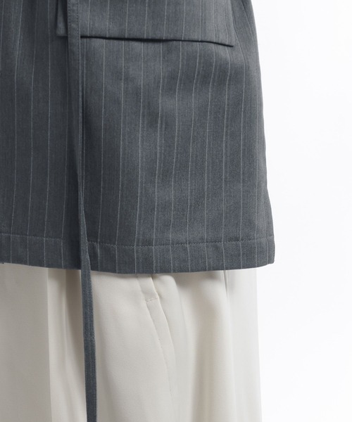 HARE(ハレ)の「ストライプジャケットシャツ(HARE)(シャツ/ブラウス・メンズ・ネイビー/グレー・FREE)」の21枚目の写真