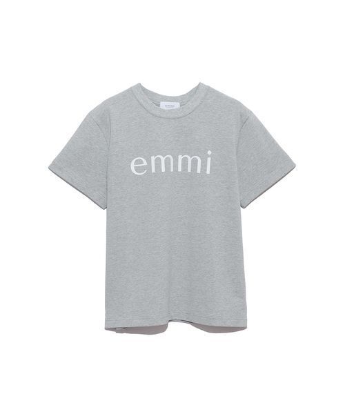 emmi(エミ)の「【ONLINE限定カラーあり】eco emmiロゴTシャツ/UVカット(Tシャツ/カットソー・レディース・ホワイト/ライトブルー/ベージュ/グレー/ピンク/ライム/イエロー/ダークネイビー・F)」の13枚目の写真