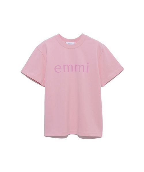 emmi(エミ)の「【ONLINE限定カラーあり】eco emmiロゴTシャツ/UVカット(Tシャツ/カットソー・レディース・ホワイト/ライトブルー/ベージュ/グレー/ピンク/ライム/イエロー/ダークネイビー・F)」の12枚目の写真