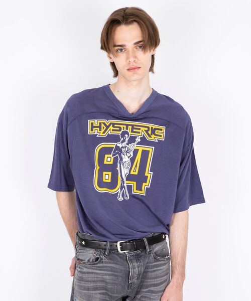 HYSTERIC GLAMOUR（ヒステリックグラマー）の「HYSTERIC 84 Tシャツ（Tシャツ/カットソー・メンズ・ブラック/ホワイト/ネイビー・X-LARGE/LARGE/MEDIUM/SMALL）」の6枚目の写真
