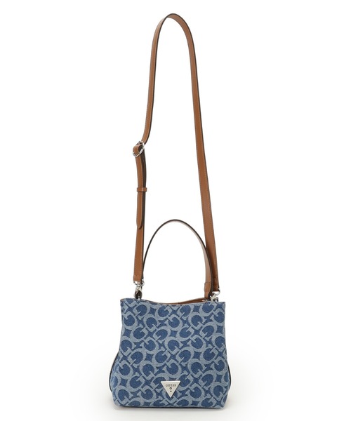 Guess(ゲス)の「WELLS Crossbody Bucket ショルダーバッグ バケットバッグ(ショルダーバッグ・レディース・インディゴブルー・ONE SIZE)」の4枚目の写真
