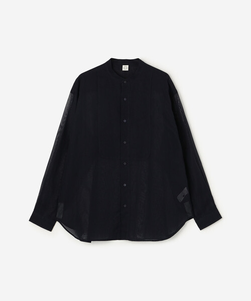 ORCIVAL（オーシバル）の「ORCIVAL | コットンボイル バンドカラーシャツ WOMEN（シャツ/ブラウス・レディース・サックスブルー/ピンク系その他/オフホワイト/ネイビー・1）」の5枚目の写真