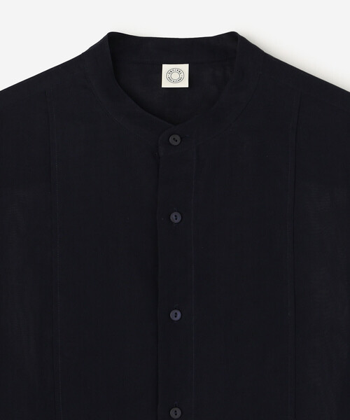 ORCIVAL（オーシバル）の「ORCIVAL | コットンボイル バンドカラーシャツ WOMEN（シャツ/ブラウス・レディース・サックスブルー/ピンク系その他/オフホワイト/ネイビー・1）」の7枚目の写真