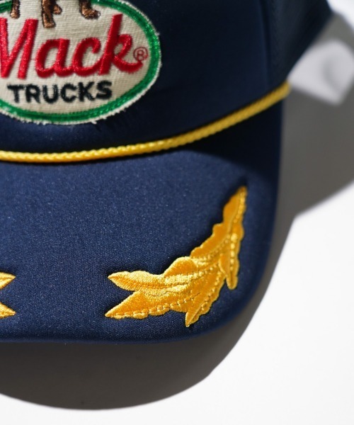 C.E.L.STORE(セルストア)の「MACK TRUCKS / マック トラックス GOLD LEAF 5PANEL CAP 金刺しゅう ワンポイント トラッカーキャップ(キャップ・メンズ・グリーン/ネイビー・FREE)」の10枚目の写真