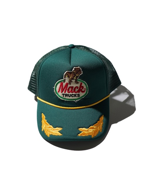 C.E.L.STORE(セルストア)の「MACK TRUCKS / マック トラックス GOLD LEAF 5PANEL CAP 金刺しゅう ワンポイント トラッカーキャップ(キャップ・メンズ・グリーン/ネイビー・FREE)」の4枚目の写真
