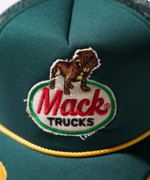 C.E.L.STORE(セルストア)の「MACK TRUCKS / マック トラックス GOLD LEAF 5PANEL CAP 金刺しゅう ワンポイント トラッカーキャップ(キャップ・メンズ・グリーン/ネイビー・FREE)」の6枚目の写真
