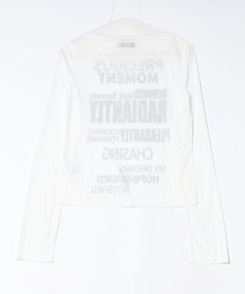 3.3 Field Trip （3.3フィールドトリップ）の「3.3 Field Trip／シアーロゴロングスリーブ（Tシャツ/カットソー・レディース・ブラック/ホワイト/ブルー・FREE）」の4枚目の写真