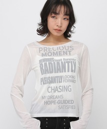 3.3 Field Trip  | 3.3 Field Trip／シアーロゴロングスリーブ(Tシャツ/カットソー)