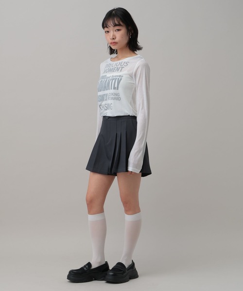 3.3 Field Trip （3.3フィールドトリップ）の「3.3 Field Trip／シアーロゴロングスリーブ（Tシャツ/カットソー・レディース・ブラック/ホワイト/ブルー・FREE）」の19枚目の写真