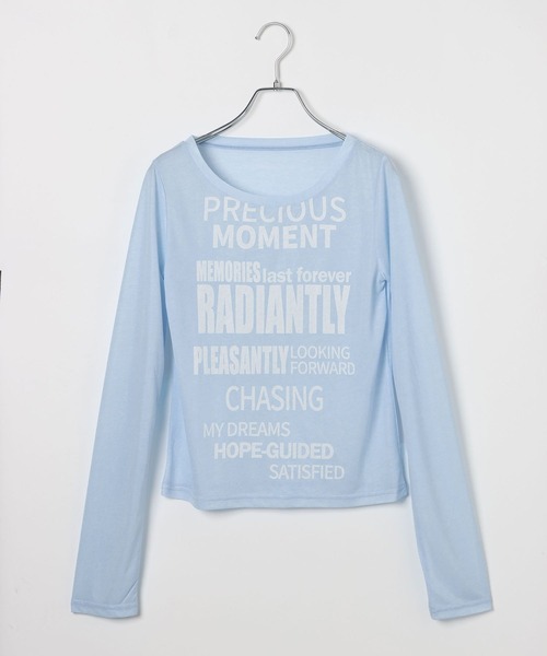 3.3 Field Trip （3.3フィールドトリップ）の「3.3 Field Trip／シアーロゴロングスリーブ（Tシャツ/カットソー・レディース・ブラック/ホワイト/ブルー・FREE）」の11枚目の写真