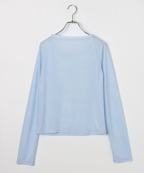 3.3 Field Trip （3.3フィールドトリップ）の「3.3 Field Trip／シアーロゴロングスリーブ（Tシャツ/カットソー・レディース・ブラック/ホワイト/ブルー・FREE）」の12枚目の写真