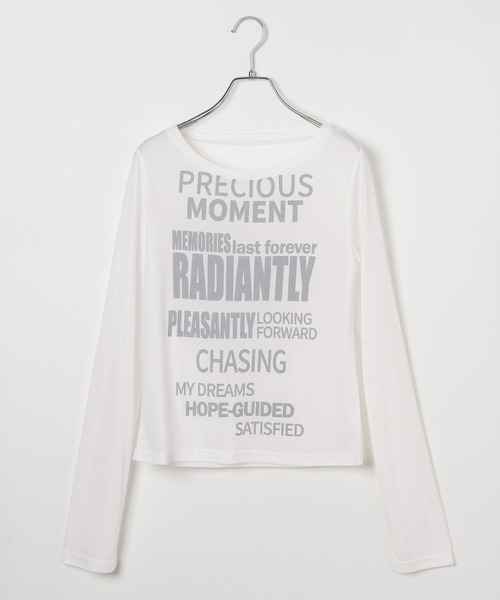 3.3 Field Trip （3.3フィールドトリップ）の「3.3 Field Trip／シアーロゴロングスリーブ（Tシャツ/カットソー・レディース・ブラック/ホワイト/ブルー・FREE）」の7枚目の写真