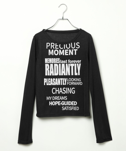 3.3 Field Trip （3.3フィールドトリップ）の「3.3 Field Trip／シアーロゴロングスリーブ（Tシャツ/カットソー・レディース・ブラック/ホワイト/ブルー・FREE）」の9枚目の写真