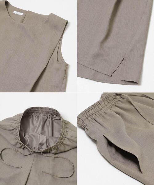 ITEMS URBANRESEARCH(アイテムズ アーバンリサーチ)の「リネンライクセットアップ(サロペット/オーバーオール・レディース・ブラック/ブラウン/ベージュ・FREE)」の13枚目の写真