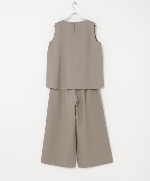 ITEMS URBANRESEARCH(アイテムズ アーバンリサーチ)の「リネンライクセットアップ(サロペット/オーバーオール・レディース・ブラック/ブラウン/ベージュ・FREE)」の14枚目の写真