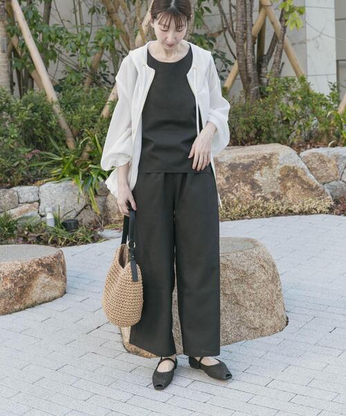 ITEMS URBANRESEARCH(アイテムズ アーバンリサーチ)の「リネンライクセットアップ(サロペット/オーバーオール・レディース・ブラック/ブラウン/ベージュ・FREE)」の19枚目の写真