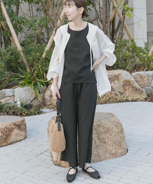 ITEMS URBANRESEARCH(アイテムズ アーバンリサーチ)の「リネンライクセットアップ(サロペット/オーバーオール・レディース・ブラック/ブラウン/ベージュ・FREE)」の20枚目の写真