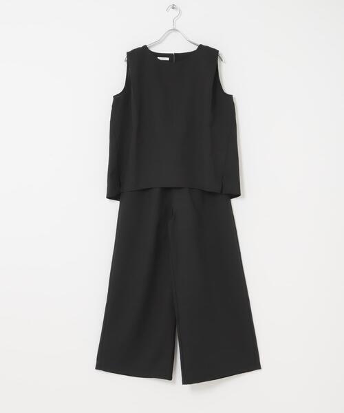 ITEMS URBANRESEARCH(アイテムズ アーバンリサーチ)の「リネンライクセットアップ(サロペット/オーバーオール・レディース・ブラック/ブラウン/ベージュ・FREE)」の21枚目の写真