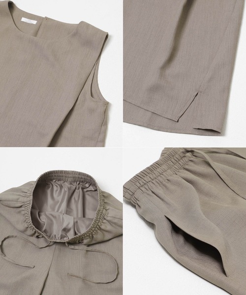 ITEMS URBANRESEARCH(アイテムズ アーバンリサーチ)の「リネンライクセットアップ(セットアップ・レディース・ブラック/ブラウン/ベージュ・FREE)」の21枚目の写真