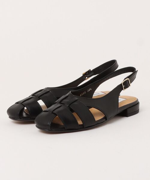MACKINTOSH PHILOSOPHY(マッキントッシュ フィロソフィー)の「グルカ風バックストラップパンプス(パンプス・レディース・アイボリー/ブラック・24.5cm/23.0cm/22.5cm/23.5cm/24.0cm)」の1枚目の写真