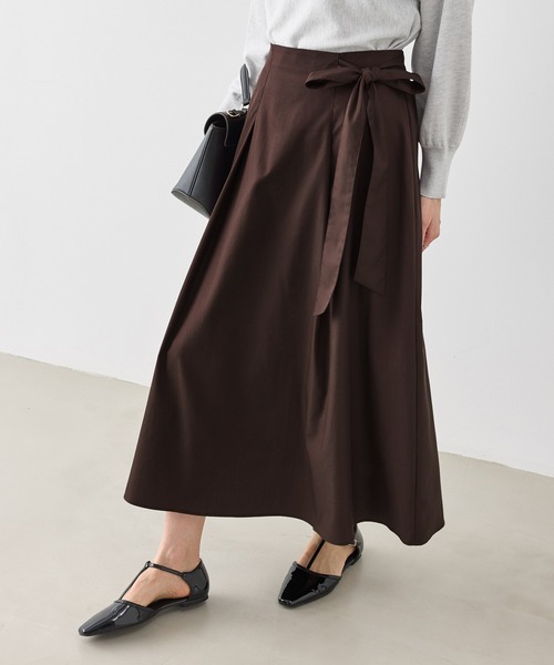 ROPE' PICNIC（ロペピクニック）の「ウエストリボンラップボリュームスカート（スカート・レディース・レッド系その他3/クリーム/キナリ・S/M）」の19枚目の写真