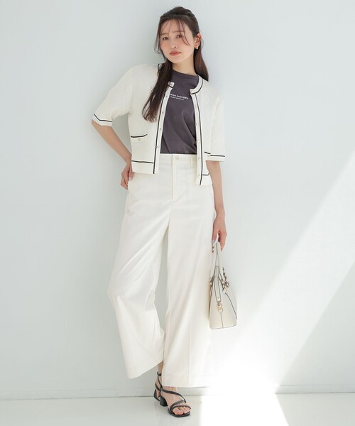 ANY SIS(エニィスィス)の「エアリーストレッチ ワイドパンツ(その他パンツ・レディース・グレー系/ネイビー系/ホワイト系/ブラック系9/ベージュ系/ダルブルー系/ブラック系6/ダークブラウン系・SMALL/MEDIUM/LARGE)」の11枚目の写真