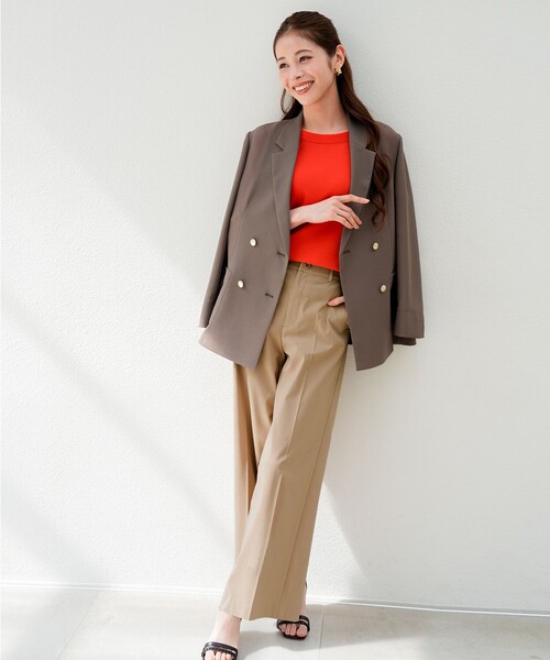 ANY SIS(エニィスィス)の「エアリーストレッチ ワイドパンツ(その他パンツ・レディース・グレー系/ネイビー系/ホワイト系/ブラック系9/ベージュ系/ダルブルー系/ブラック系6/ダークブラウン系・SMALL/MEDIUM/LARGE)」の17枚目の写真