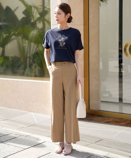 ANY SIS(エニィスィス)の「エアリーストレッチ ワイドパンツ(その他パンツ・レディース・グレー系/ネイビー系/ホワイト系/ブラック系9/ベージュ系/ダルブルー系/ブラック系6/ダークブラウン系・SMALL/MEDIUM/LARGE)」の18枚目の写真