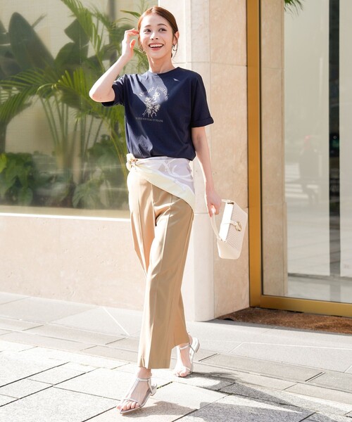 ANY SIS(エニィスィス)の「エアリーストレッチ ワイドパンツ(その他パンツ・レディース・グレー系/ネイビー系/ホワイト系/ブラック系9/ベージュ系/ダルブルー系/ブラック系6/ダークブラウン系・SMALL/MEDIUM/LARGE)」の19枚目の写真