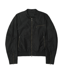 SECONDMONO（セカンドモノローグ）の「Coated Nylon Zip Jacket [BLACK]_SEJK034BLACK（MA-1）」