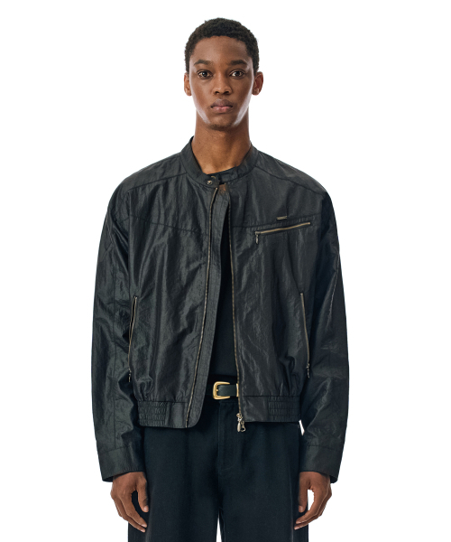 SECONDMONO（セカンドモノローグ）の「Coated Nylon Zip Jacket [BLACK]_SEJK034BLACK（ブルゾン・レディース・その他・SMALL/MEDIUM/LARGE）」の19枚目の写真