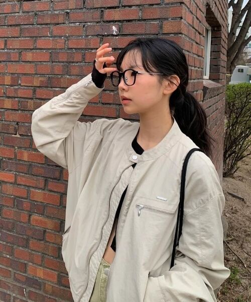SECONDMONO（セカンドモノローグ）の「Coated Nylon Zip Jacket [BLACK]_SEJK034BLACK（ブルゾン・レディース・その他・SMALL/MEDIUM/LARGE）」の7枚目の写真