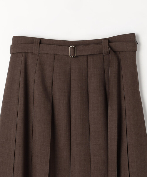 COMME CA（コムサ）の「T／W2WAYストレッチ 単品プリーツスカート（スカート・レディース・ネイビー/ブラウン・9号）」の15枚目の写真