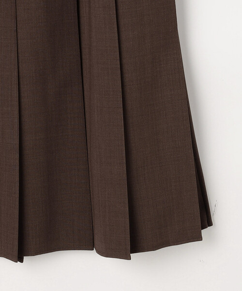 COMME CA（コムサ）の「T／W2WAYストレッチ 単品プリーツスカート（スカート・レディース・ネイビー/ブラウン・9号）」の19枚目の写真