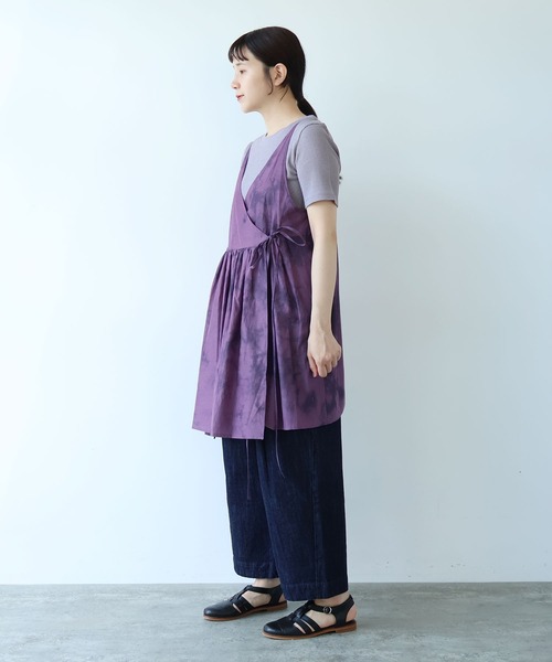 yuni(ユニ )の「△C Pe natural テレコhalf sleeves T-SH(Tシャツ/カットソー・レディース・ホワイト/その他/ブラック/グレー・FREE)」の14枚目の写真