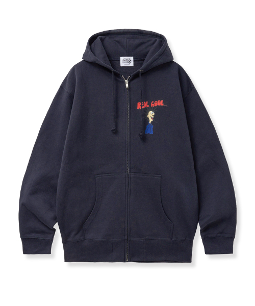 THE SCOT WRECK(ザ スコットレック)の「REAL COOL ZIP HOODIE(パーカー・メンズ・ネイビー・LARGE/X-LARGE/MEDIUM)」の1枚目の写真