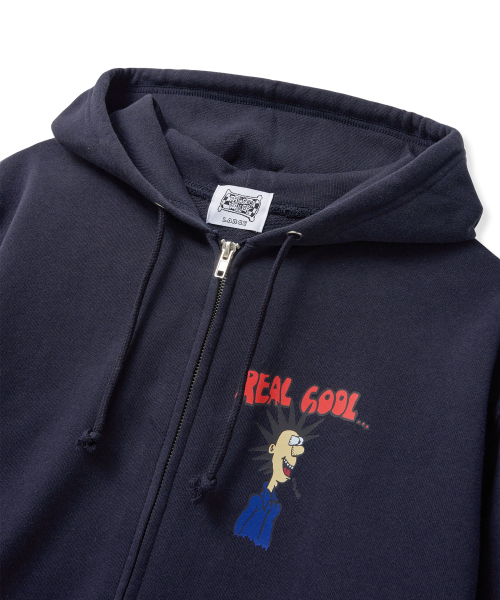 THE SCOT WRECK(ザ スコットレック)の「REAL COOL ZIP HOODIE(パーカー・メンズ・ネイビー・LARGE/X-LARGE/MEDIUM)」の3枚目の写真