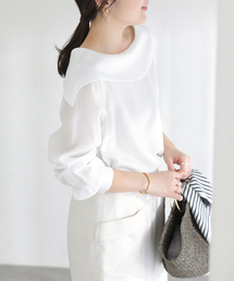 La TOTALITE | 【洗える】ロールカラーブラウス(シャツ/ブラウス)