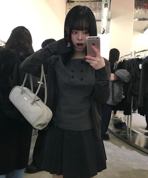 Miseki SEOUL（ミセキソウル）の「[レイPICK] サイドプリーツラインミディスカートチャコール（スカート・レディース・その他・1/2）」の12枚目の写真