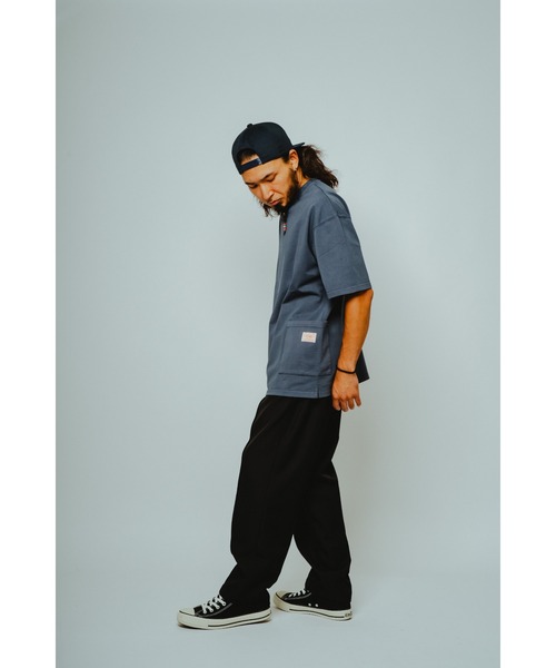 BIG MIKE(ビッグマイク)の「BIG MIKE ビックマイク / ピグメント&ソリット 半袖 ダブルポケットTシャツ ボックスシルエット コットン100% //// 102628510(Tシャツ/カットソー・メンズ・グレー系その他/ライトグレー/スミクロ/ダークブルー/オリーブ・MEDIUM/LARGE/X-LARGE)」の9枚目の写真
