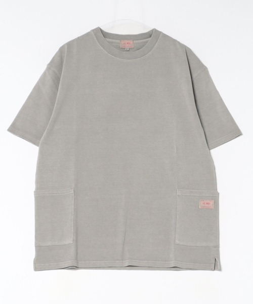 BIG MIKE(ビッグマイク)の「BIG MIKE ビックマイク / ピグメント&ソリット 半袖 ダブルポケットTシャツ ボックスシルエット コットン100% //// 102628510(Tシャツ/カットソー・メンズ・グレー系その他/ライトグレー/スミクロ/ダークブルー/オリーブ・MEDIUM/LARGE/X-LARGE)」の17枚目の写真