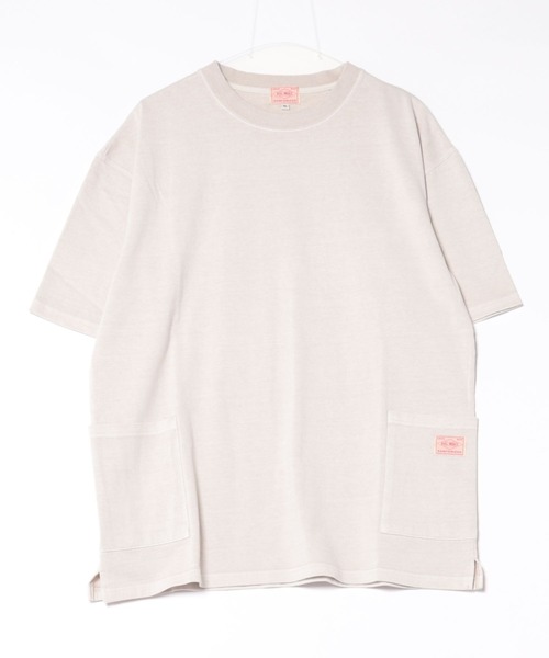BIG MIKE(ビッグマイク)の「BIG MIKE ビックマイク / ピグメント&ソリット 半袖 ダブルポケットTシャツ ボックスシルエット コットン100% //// 102628510(Tシャツ/カットソー・メンズ・グレー系その他/ライトグレー/スミクロ/ダークブルー/オリーブ・MEDIUM/LARGE/X-LARGE)」の18枚目の写真