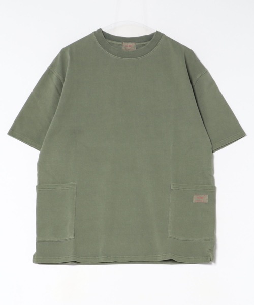 BIG MIKE(ビッグマイク)の「BIG MIKE ビックマイク / ピグメント&ソリット 半袖 ダブルポケットTシャツ ボックスシルエット コットン100% //// 102628510(Tシャツ/カットソー・メンズ・グレー系その他/ライトグレー/スミクロ/ダークブルー/オリーブ・MEDIUM/LARGE/X-LARGE)」の21枚目の写真